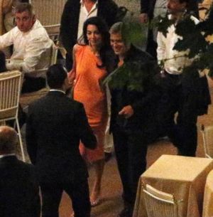 George Clooney and Amal Alamuddin out in Lake Como Italy.jpg